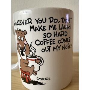 Vintage Shoebox Greetings Hallmark Mug "Whatever You Do, Don't Make Me Laugh…"